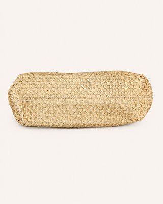 Bolso tejido Rafia Gold Camel