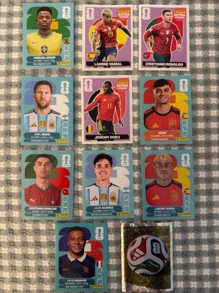 Pack 11 cromos Mundial 2026 Panini