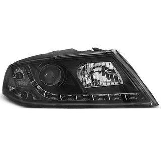 Faros delanteros Skoda Octavia 2 2004-2008 Negros