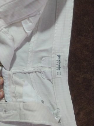 Shorts vaqueros blancos/menta Talla M