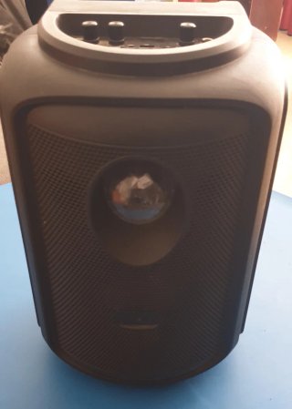 Altavoz para karaoke negro multicolor