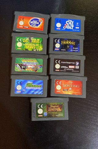 Lote 8 Cartuchos Game Boy Advance PAL EUR