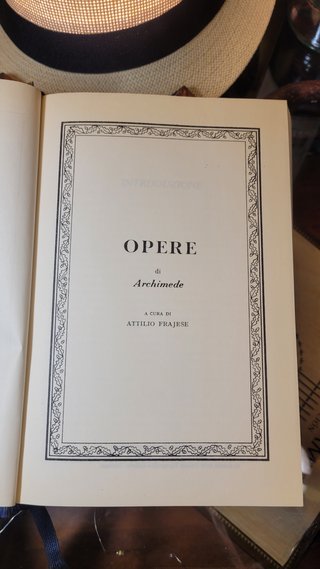 Archimede - Opere - Mondadori CDE anno 1991  Co