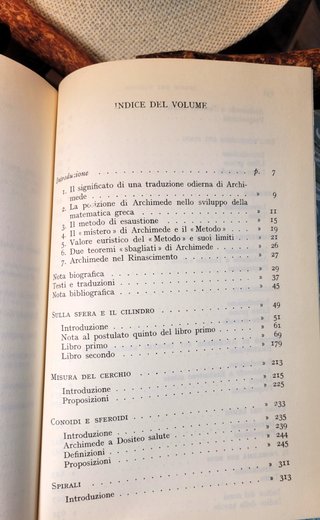 Archimede - Opere - Mondadori CDE anno 1991  Co