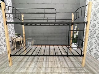 Litera Doble Cama de Madera y Metal 90x190cm
