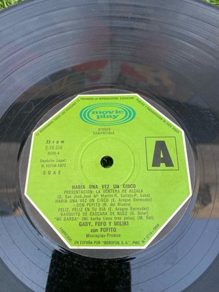 Disco Vinilo Había una vez un Circo Gaby, Fofo y M