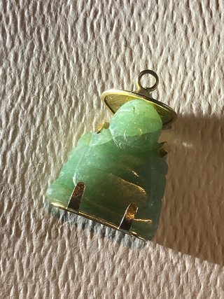 Buda Sonriente Jade Vintage