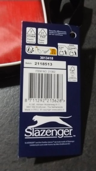 Set Ping Pong Slazenger Racchette Palline Borsa