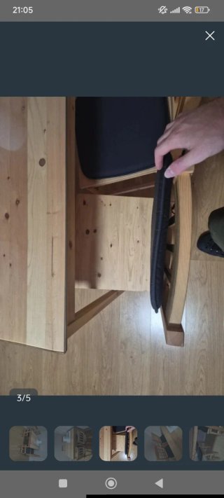 Mesa y 4 Sillas Salón Madera