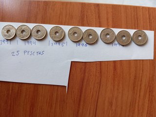 25 Pesetas 1991-1997