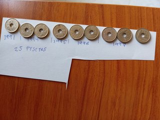 25 Pesetas 1991-1997