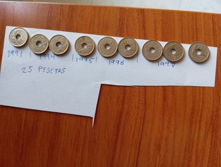 25 Pesetas 1991-1997