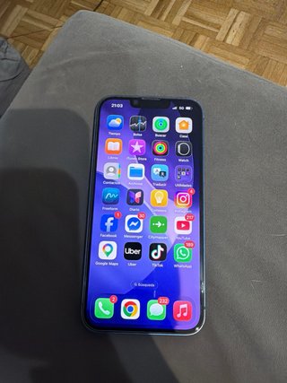 iPhone 13 Azul/con caja y protector de pantalla nu