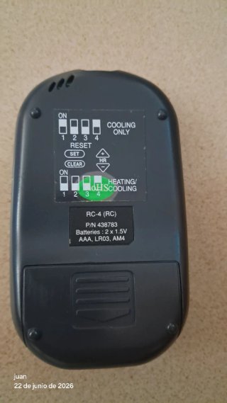 Mando Aire Acondicionado Airwell RC-4