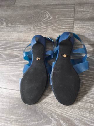 Sandalias Zara Azul Talla 38