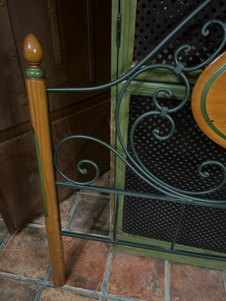 Cabecero Cama 1,50 Metal y Madera