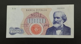 1000 Lire Vedi I° - 1965 SPL+ Rara Naturale