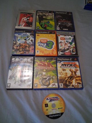 Lote 9 Giochi PS2 + 1 PC (Gran Turismo, Spore, ecc.