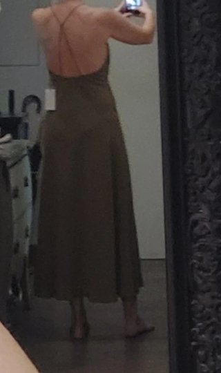 Vestido Zara Beige Talla L