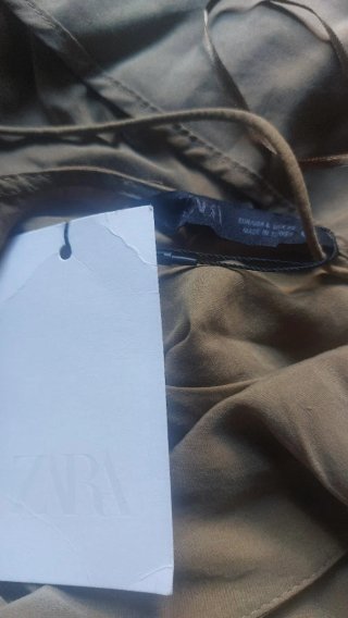Vestido Zara Beige Talla L
