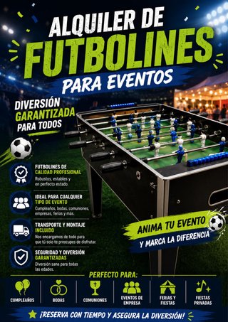 Alquiler Futbolín para Eventos