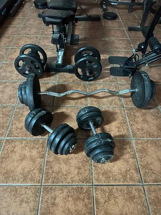 Lote completo equipo musculación
