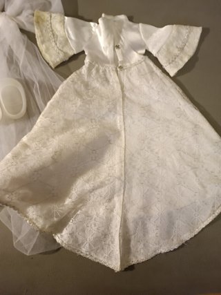 Nancy Novia Años 70 Vestido y Velo