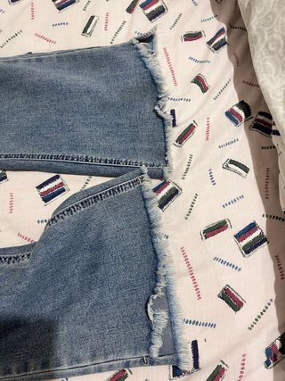 Pantalón campana vaquero azul