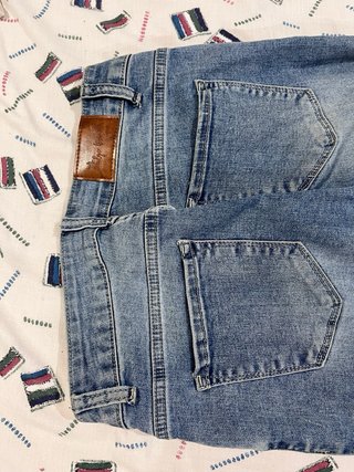 Pantalón campana vaquero azul