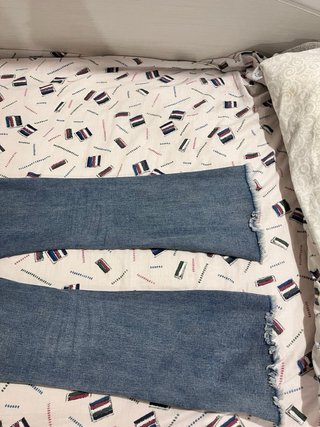 Pantalón campana vaquero azul