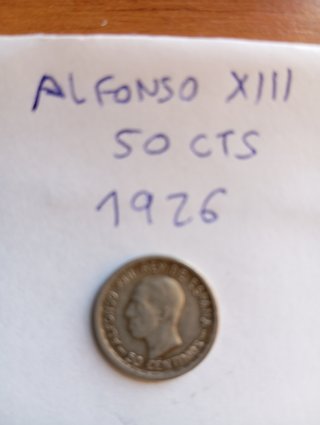 50 Céntimos Alfonso XIII 1926
