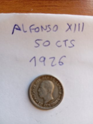 50 Céntimos Alfonso XIII 1926