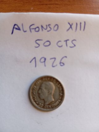 50 Céntimos Alfonso XIII 1926