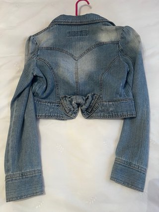 Torera jeans vaquera lazo azul Talla XS