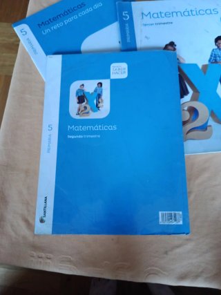Matemáticas 5⁰ Primaria.  3 volúmenes.