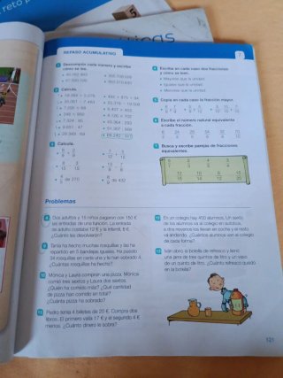 Matemáticas 5⁰ Primaria.  3 volúmenes.