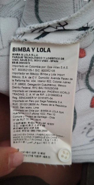Vestido Camisero Bimba y Lola XL