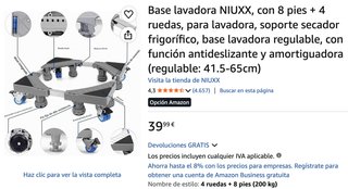 Base para electrodomésticos con ruedas