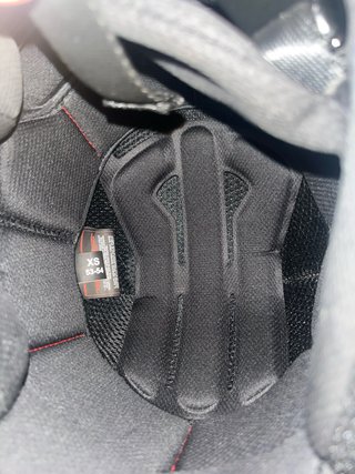 Casco de moto negro tipo abierro/jet
