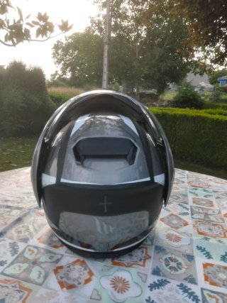 Casco Modular MT Helmets Gris y Blanco