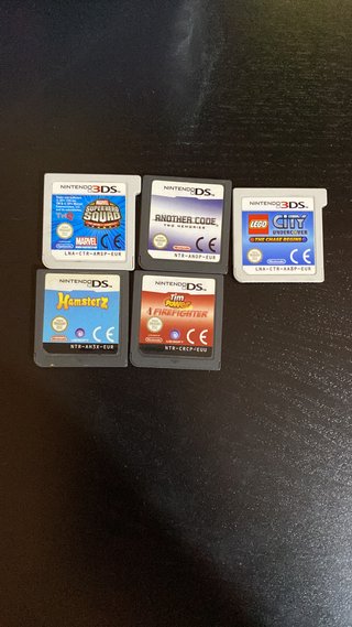 Lote 5 cartuchos Nintendo DS / 3DS PAL EUR