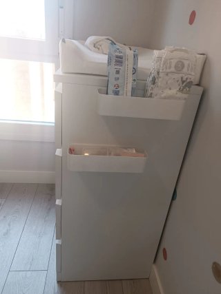 Cómoda Malm + Cambiador (con 2 fundas)