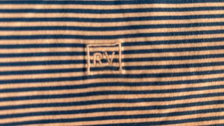 Polo Roberto Verino Rayas Azul Blanco Talla S