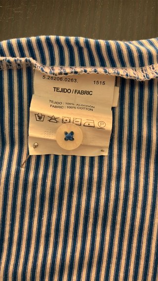 Polo Roberto Verino Rayas Azul Blanco Talla S