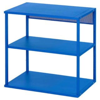 Estantería Metálica Ikea Platsa Azul con patas.