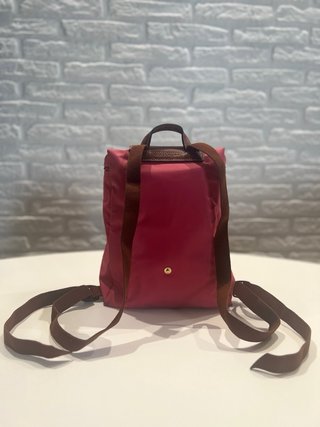 Mochila Longchamp Paris Le Pliage Rosa - Plegable