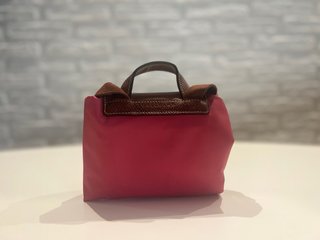 Mochila Longchamp Paris Le Pliage Rosa - Plegable