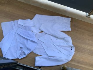 Conjunto de ropa blanca formal talla 12 años
