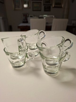 6 Tazzine Caffè Vetro