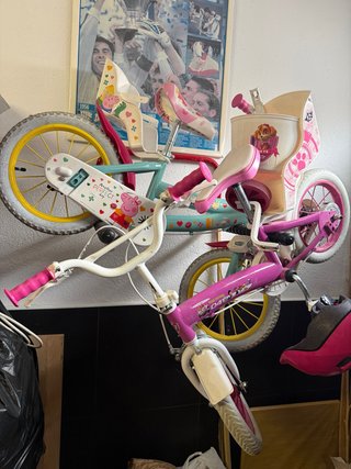 Bicicleta infantil Peppa Pig y Paw Patrol
